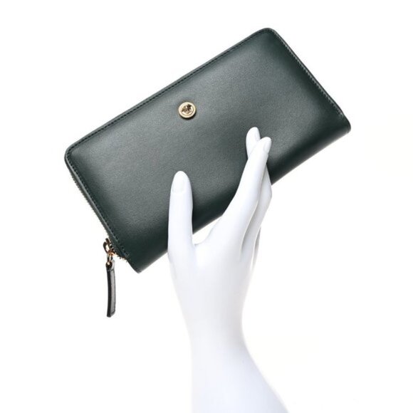 NWOT Versace Calfskin Medusa Zip Around Wallet - Picture 2 of 11